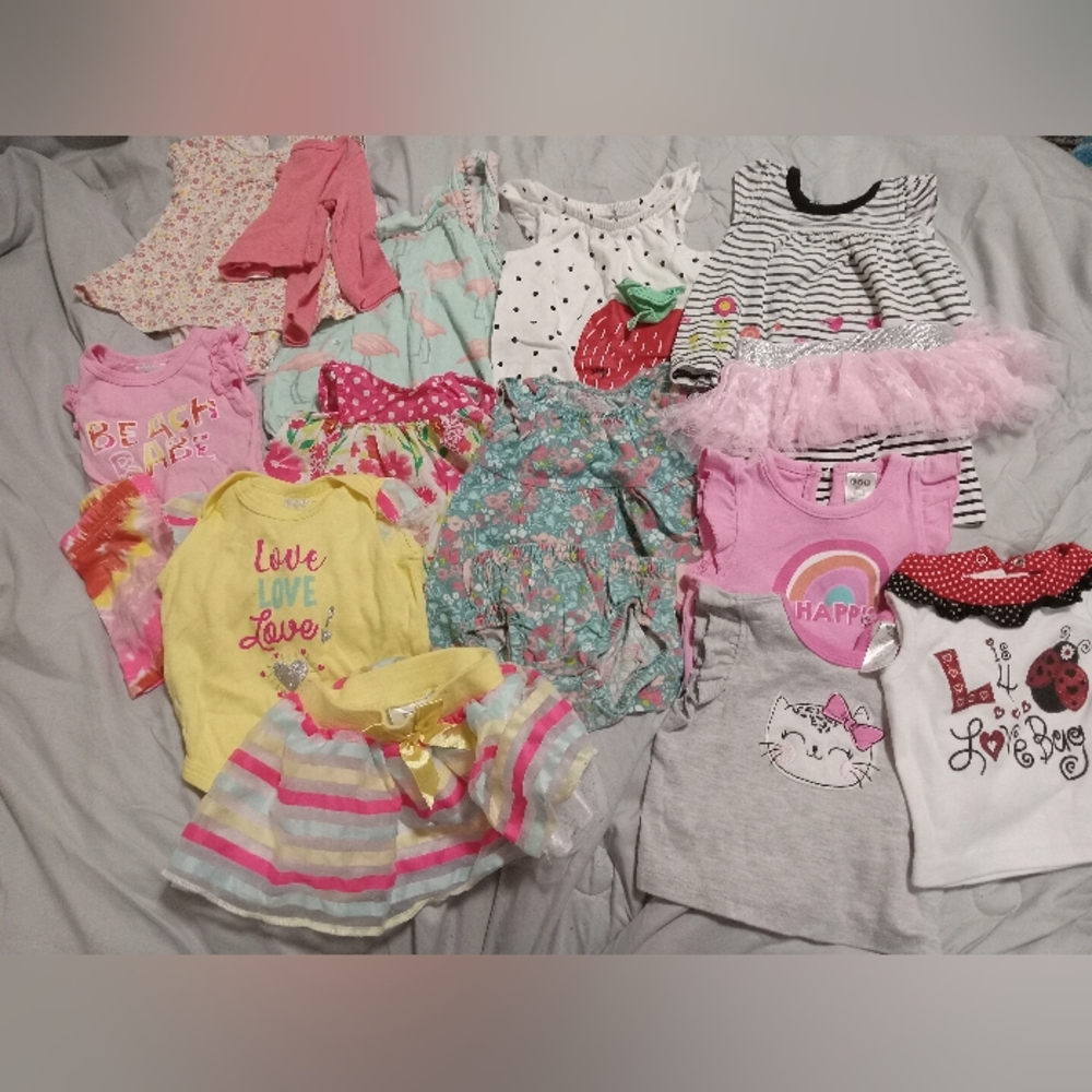 Baby girls summer lot, 17 items, 0-6 months